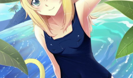 泳装动漫美女,夏日风情下的青春魅力